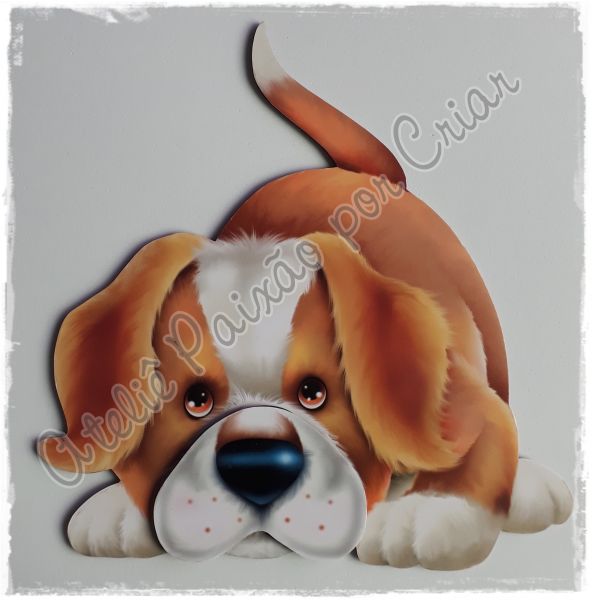 Deco Madeira Litocart - Cachorro